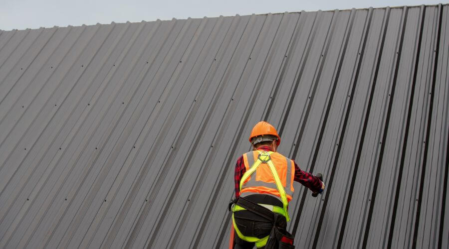 Professional metal roof installation services in Almont, ND